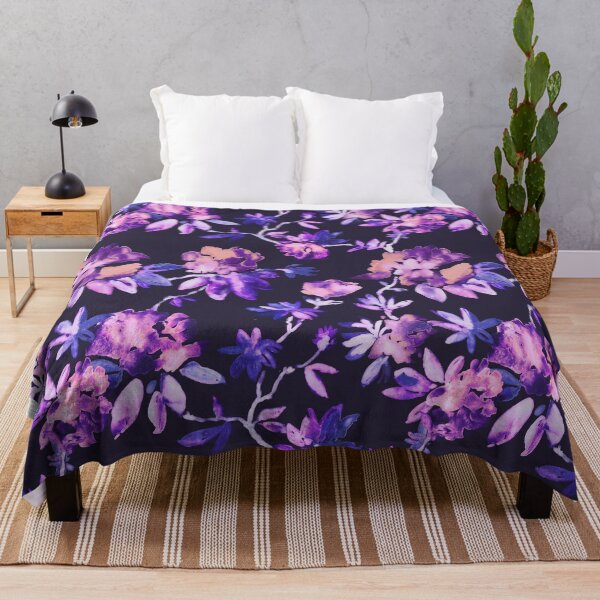 Item preview, Classic floral watercolor purple designed and sold by Alessandro Remo Mazzoni Remotextiles.