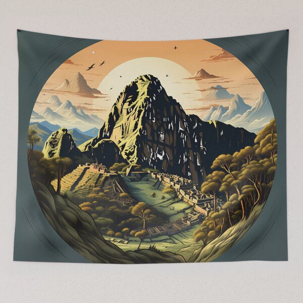 Item preview, “The Mystery of Machu Picchu: A Symmetrical Design” designed and sold by Art-Vortex-fr.