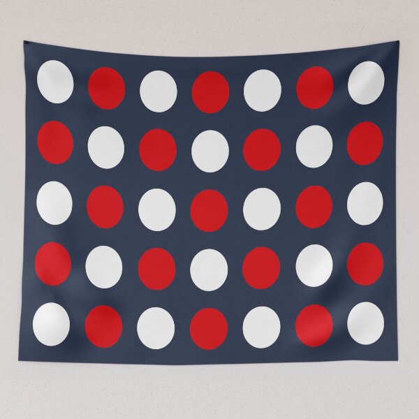 Item preview, RED, WHITE and NAVY BLUE Symmetrical POLKA DOTS  designed and sold by RachelMacht.
