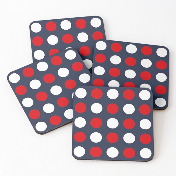 Item preview, RED, WHITE and NAVY BLUE Symmetrical POLKA DOTS  designed and sold by RachelMacht.