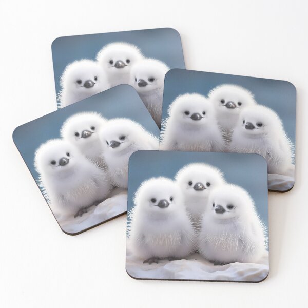 Item preview, 3 white penguin chicks designed and sold by Kristylynn757.
