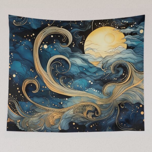 Item preview, Moon Song Waves of Tundra designed and sold by ScarsAndShadows.
