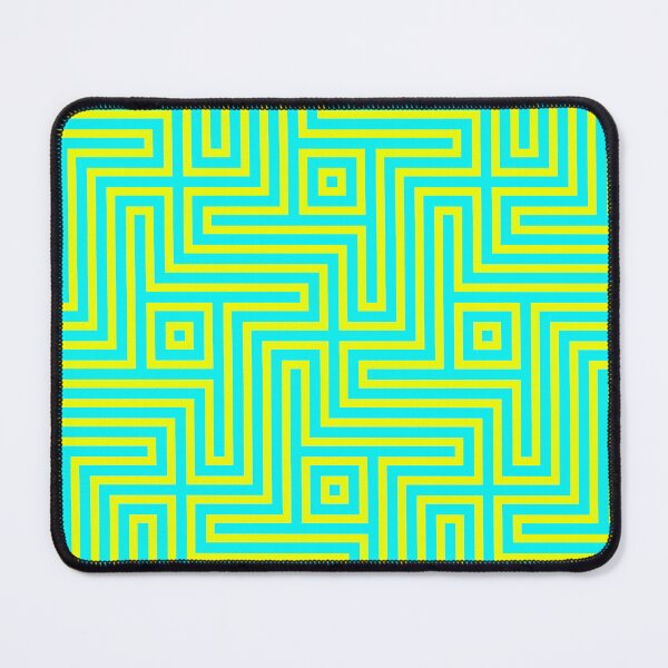 Item preview, Teal and Yellow Geometric Pattern: Mixed Print Magic designed and sold by Rebecca Turk.