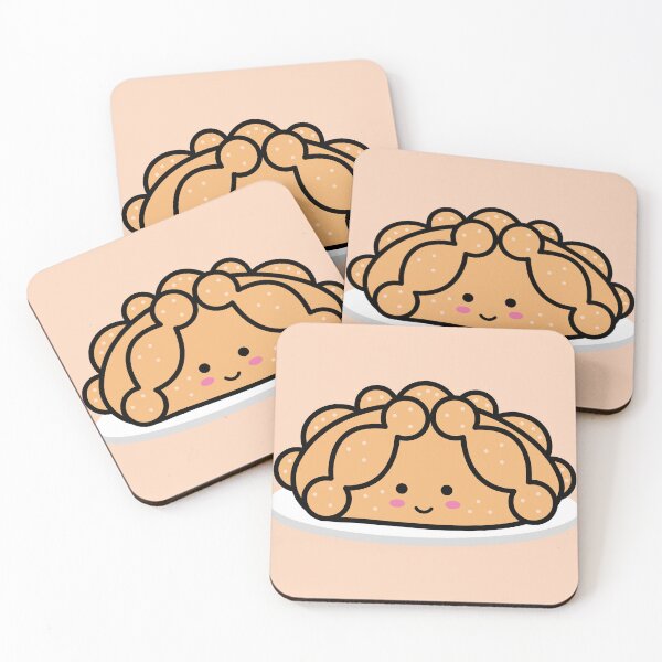 Item preview, Cute smiling Mexican Pan de Muerto kawaii style Mexican pan de Muerto day of the dead designed and sold by Denisse diseno.