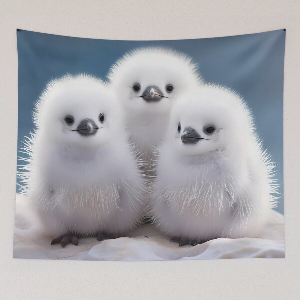 Item preview, 3 white penguin chicks designed and sold by Kristylynn757.