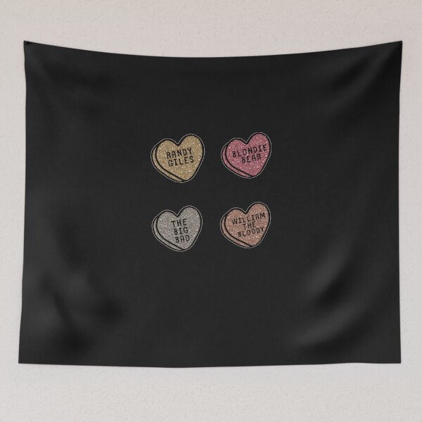 Item preview, Spike Glitter Hearts Buffy Stickers designed and sold by KamdonAtvitia.