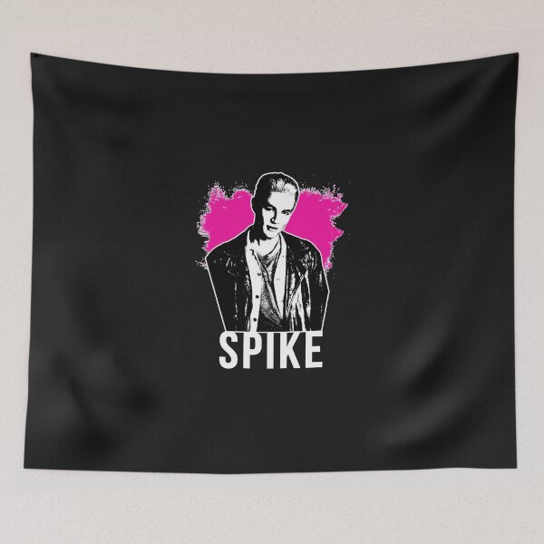 Artikelvorschau, Spike The Vampire Hot Pink With White Text (Btvs) entworfen und verkauft von KamdonAtvitia.