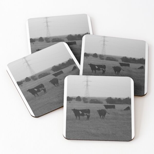 Item preview, Cows in the Pasture Black & White designed and sold by okieshotsprints.