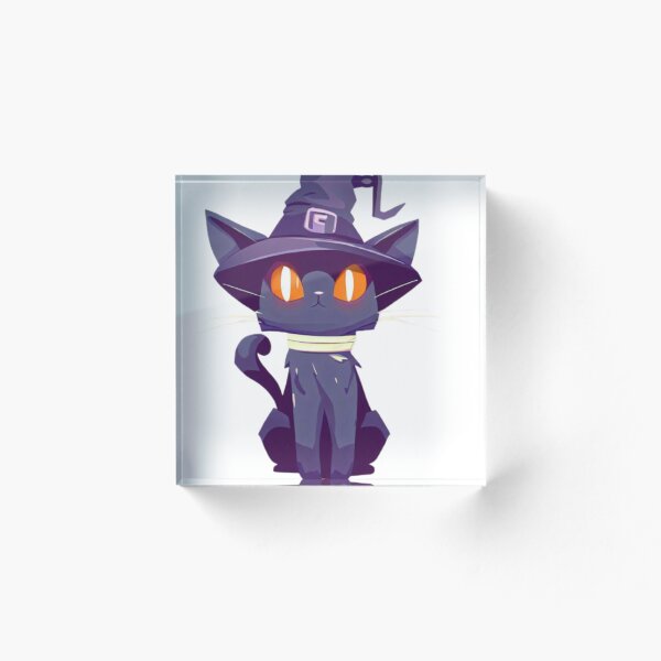 Artikelvorschau, Hexenkatze Halloween, Killerschwarz entworfen und verkauft von PrintStyleHub.