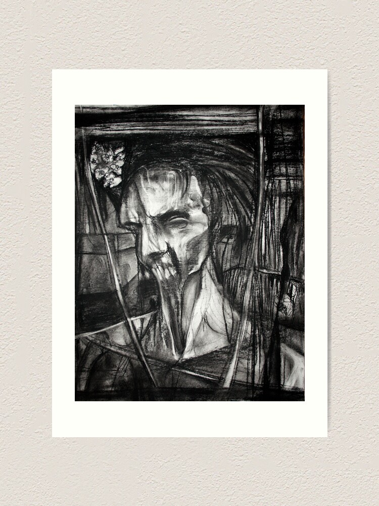 Alternate view of self portrait as sung by Dulli Art Print