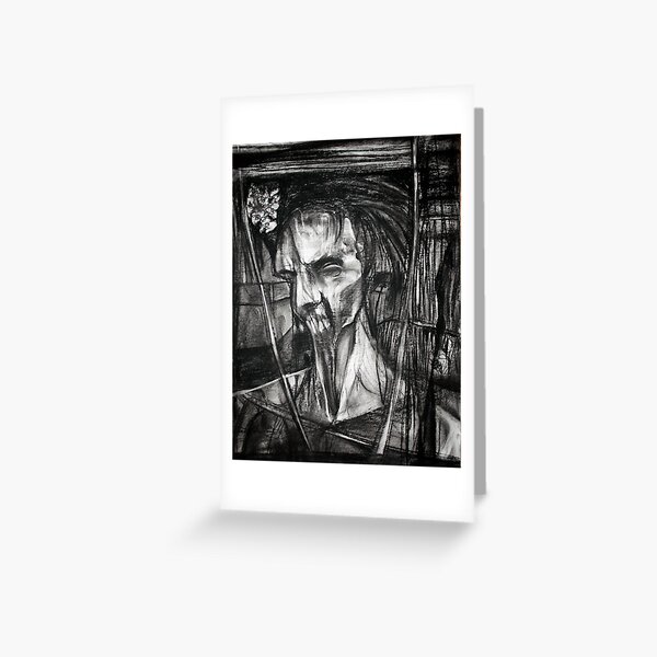 self portrait as sung by Dulli Greeting Card