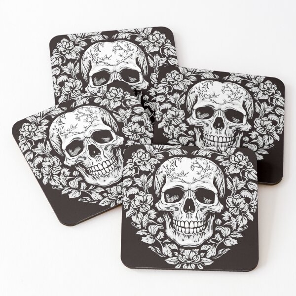 Item preview, Eerie and elegant heart skull designed and sold by KaurisDigital.