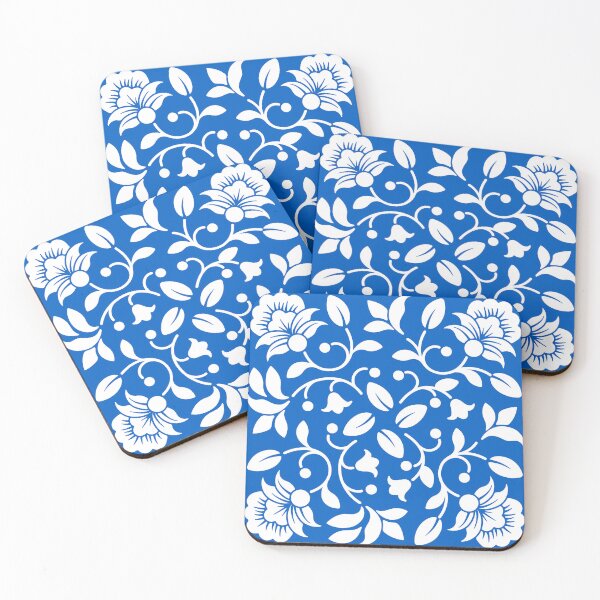 Item preview, Blue Floral Pattern  Design, Relaxing Pattern designed and sold by Featheryy.