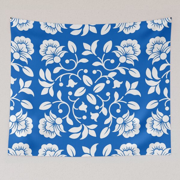 Item preview, Blue Floral Pattern  Design, Relaxing Pattern designed and sold by Featheryy.