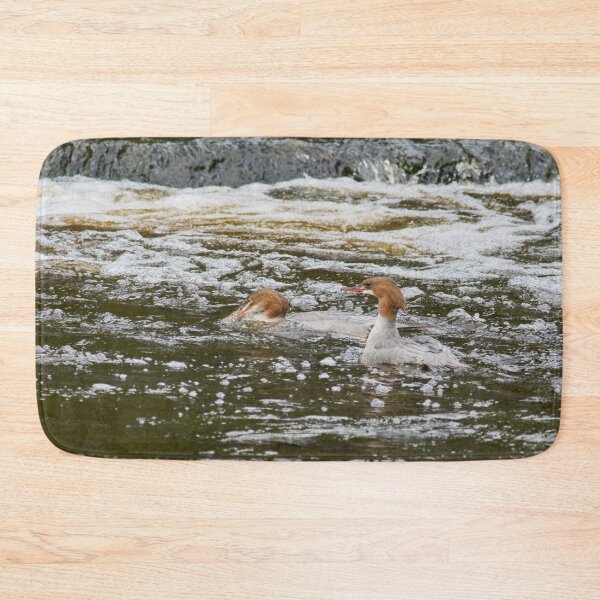 Item preview, Duo Of Bubbles. Common merganser designed and sold by Jouko Lehto Photography.