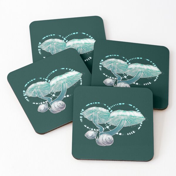 Item preview, Glow in the Dark Mushrooms with Snails designed and sold by Benjamin Lou.