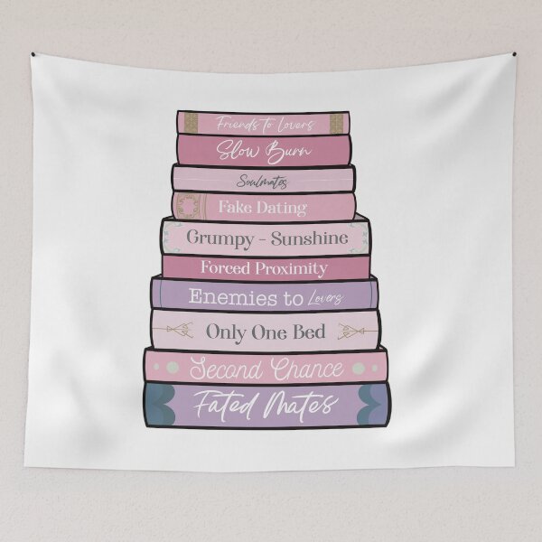 Item preview, Romance Tropes in Pink designed and sold by Thelunarwoodco.