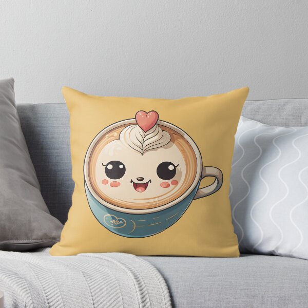 Item preview, Cute Kawaii Cup Of Latte With A Heart designed and sold by ToonPix.