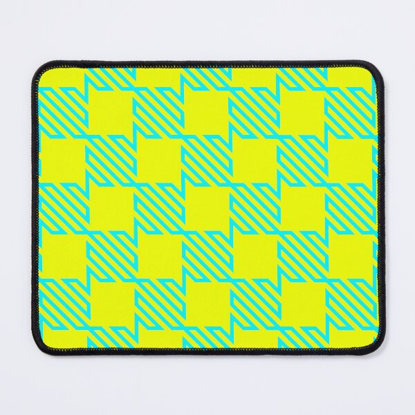 Item preview, Yellow and Teal Geometric checker Pattern: Mixed Print Magic designed and sold by Rebecca Turk.