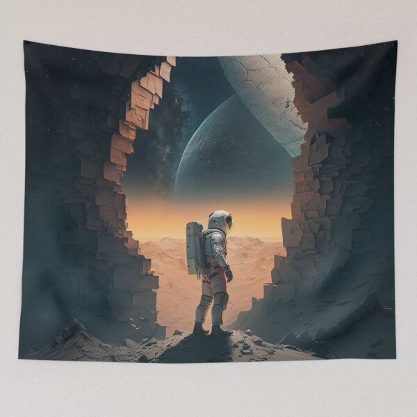 Item preview, A lone astronaut explores a deserted planet designed and sold by WhiteWolfe0127.