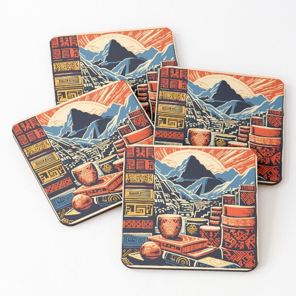 Item preview, “Machu Picchu Mosaic: Vibrant Incan and Peruvian Muralism” designed and sold by Art-Vortex-fr.