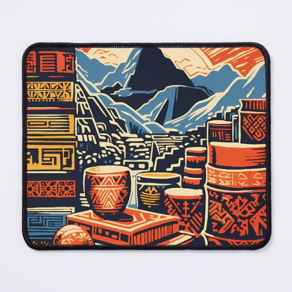 Item preview, “Machu Picchu Mosaic: Vibrant Incan and Peruvian Muralism” designed and sold by Art-Vortex-fr.