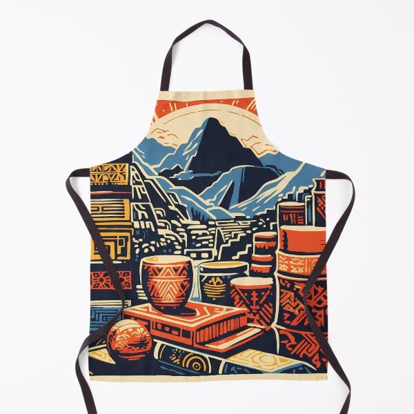 Item preview, “Machu Picchu Mosaic: Vibrant Incan and Peruvian Muralism” designed and sold by Art-Vortex-fr.