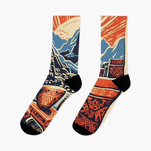Item preview, “Machu Picchu Mosaic: Vibrant Incan and Peruvian Muralism” designed and sold by Art-Vortex-fr.