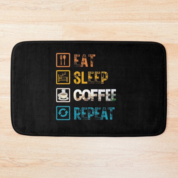 Item preview, Eat Sleep Coffee Repeat designed and sold by netfires.
