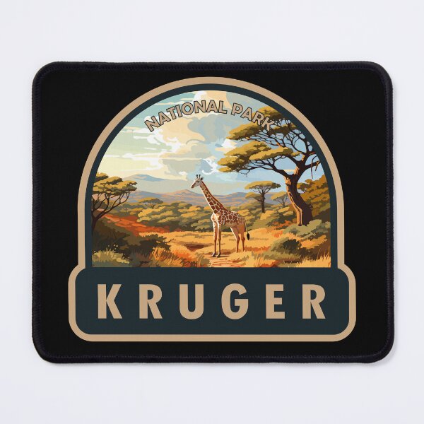 Item preview, Kruger National Park South Africa Giraffe Travel Art designed and sold by KrisSidDesigns.