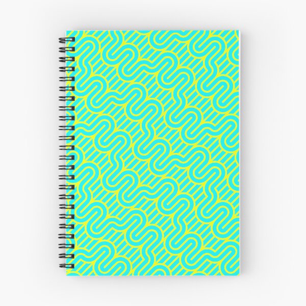 Item preview, Teal and Yellow Geometric Squiggle Pattern: Mixed Print Magic designed and sold by Rebecca Turk.