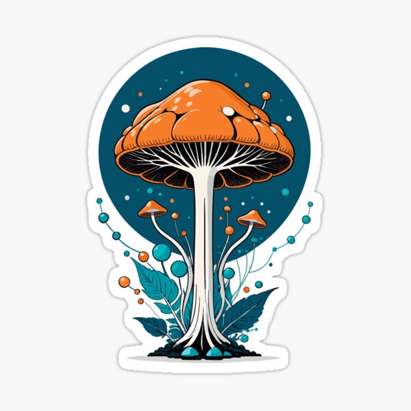 Magic Mushroom Forest Sticker