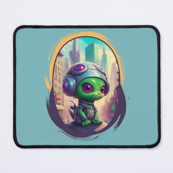 Item preview, Embrace Friendship with 'Otherworldly Buddy' - Heartwarming Alien and Human Artwork! designed and sold by zax454.