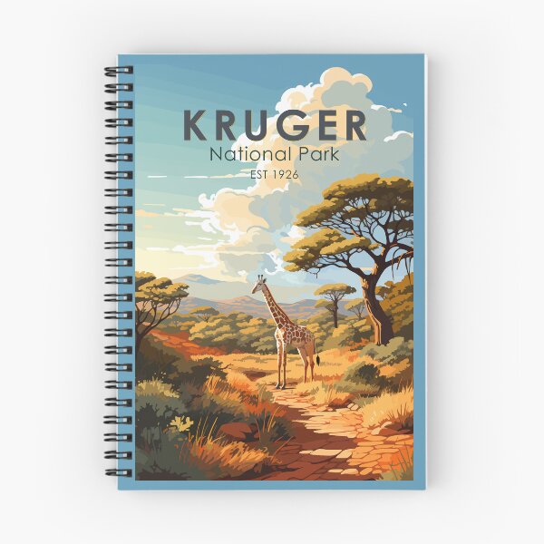 Item preview, Kruger National Park South Africa Giraffe Travel Art Vintage designed and sold by KrisSidDesigns.