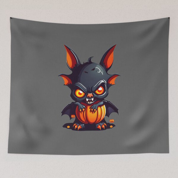 Item preview, Pumpkin Tummy Halloween Bat designed and sold by BloomCatB.