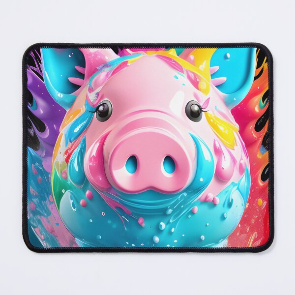 Item preview, colourfull little piggy designed and sold by ColouryourlifeBE.