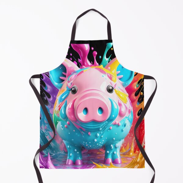 Item preview, colourfull little piggy designed and sold by ColouryourlifeBE.