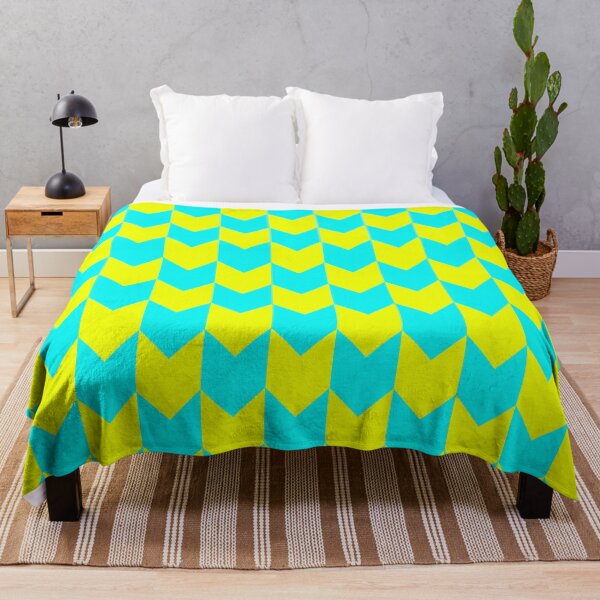 Item preview, Teal and Yellow Geometric Chevrons Pattern: Mixed Print Magic designed and sold by Rebecca Turk.
