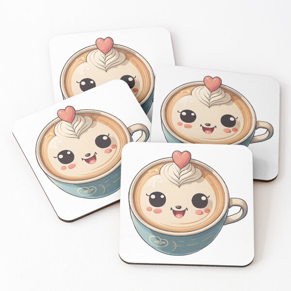 Item preview, Cute Kawaii Cup Of Latte With A Heart designed and sold by ToonPix.