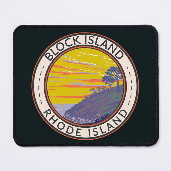 Item preview, Block Island Rhode Island Travel Art Badge designed and sold by KrisSidDesigns.