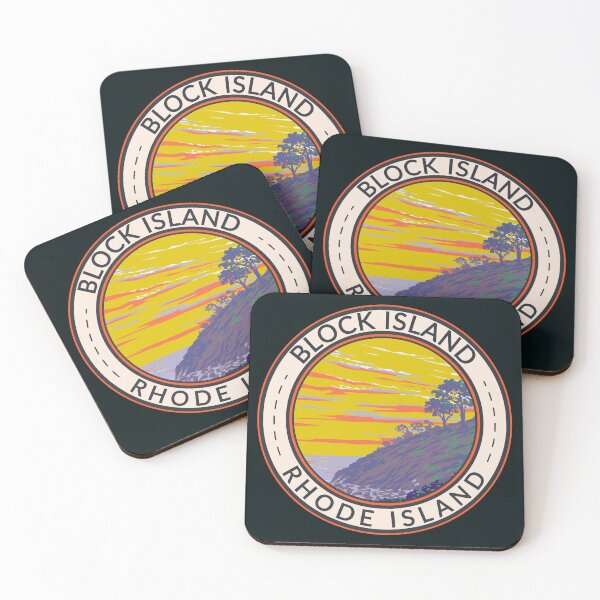 Item preview, Block Island Rhode Island Travel Art Badge designed and sold by KrisSidDesigns.