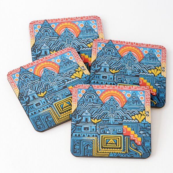 Item preview, “Machu Picchu Mosaic: Vibrant Incan and Peruvian Muralism” designed and sold by Art-Vortex-fr.