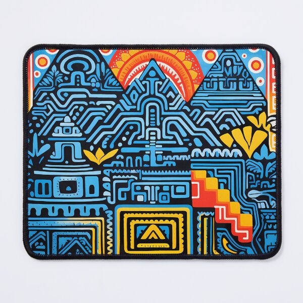 Item preview, “Machu Picchu Mosaic: Vibrant Incan and Peruvian Muralism” designed and sold by Art-Vortex-fr.