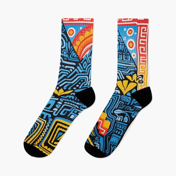 Item preview, “Machu Picchu Mosaic: Vibrant Incan and Peruvian Muralism” designed and sold by Art-Vortex-fr.