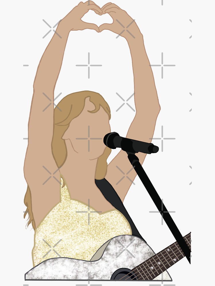 Taylor Swift Fearless Heart Hands Sticker for Sale by jcamilleri