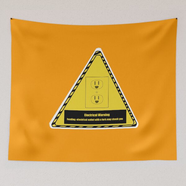 Item preview, Fork outlet warning  designed and sold by MiishaRed.