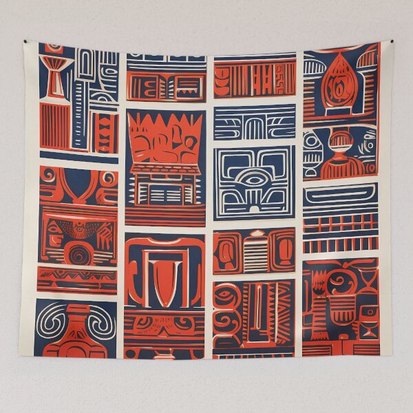 Item preview, “Machu Picchu Mosaic: Vibrant Incan and Peruvian Muralism” designed and sold by Art-Vortex-fr.