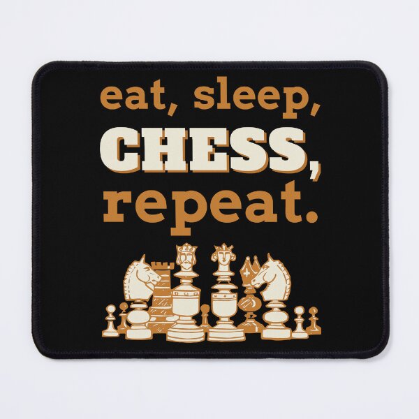 Item preview, eat sleep chess repeat designed and sold by harshini2art.