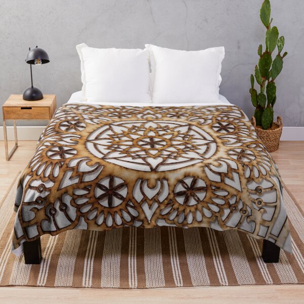 Item preview, Wooden mandalas on a white wall designed and sold by shay66666.