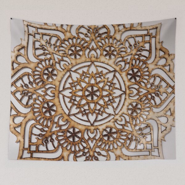 Item preview, Wooden mandalas on a white wall designed and sold by shay66666.